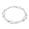 Sterling Silver Claddagh Trinity Knot Bracelet