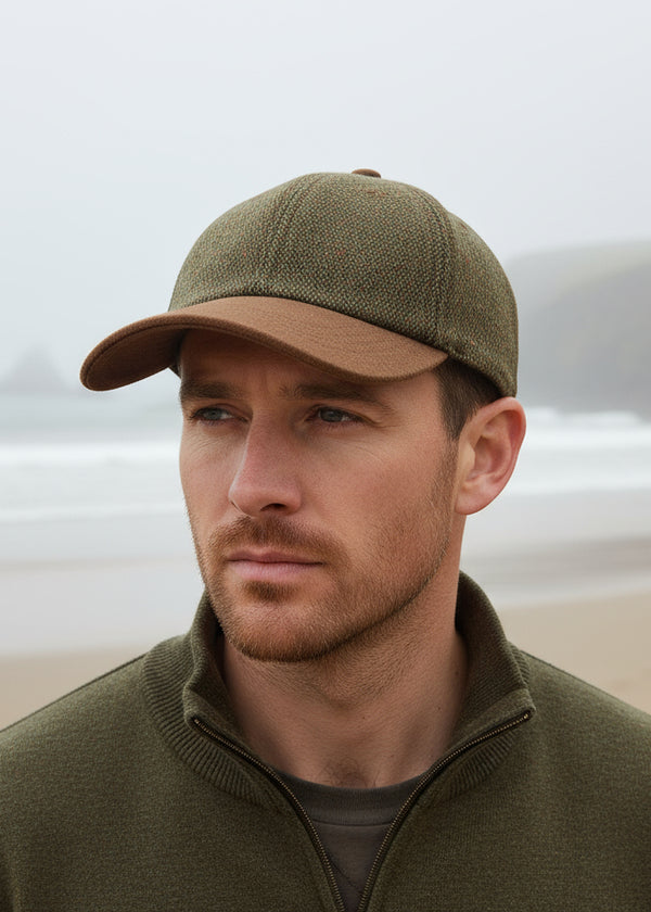 green salt pepper baseball hat