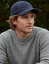 Irish Tweed Baseball Cap - Navy Herringbone | Hatman of Ireland