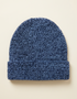 Aran Vintage Merino Wool Ribbed Hat | Denim - Clearance