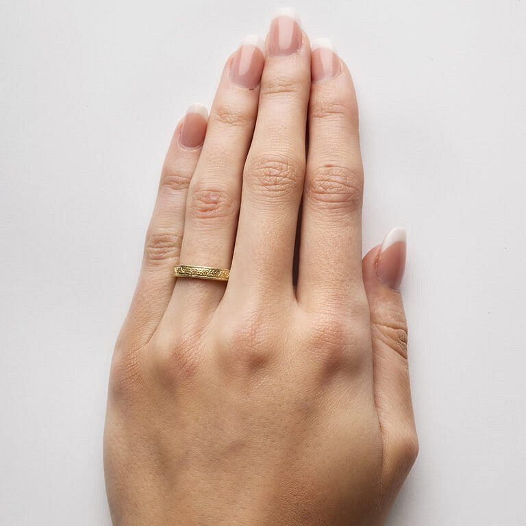 14kt Yellow Gold Ladies Trinity Ring - Clearance *Size 8.5*