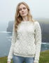 Aran Cable Knit Sweater | Natural