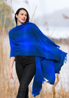 Celtic Ruana Lambswool Wrap | Blue