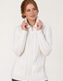 Aran Claddagh Zip Cardigan | 100% Merino Wool