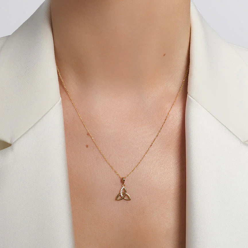 10K Gold Trinity Knot Pendant