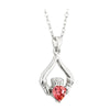 Birthstone Claddagh Necklace - 12 Months