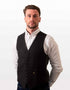 Schwarze Weste aus Donegal-Tweed – Premium-Weste im irischen Stil | Hatman of Ireland