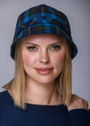 Mucros Flapper Hat | Navy Check
