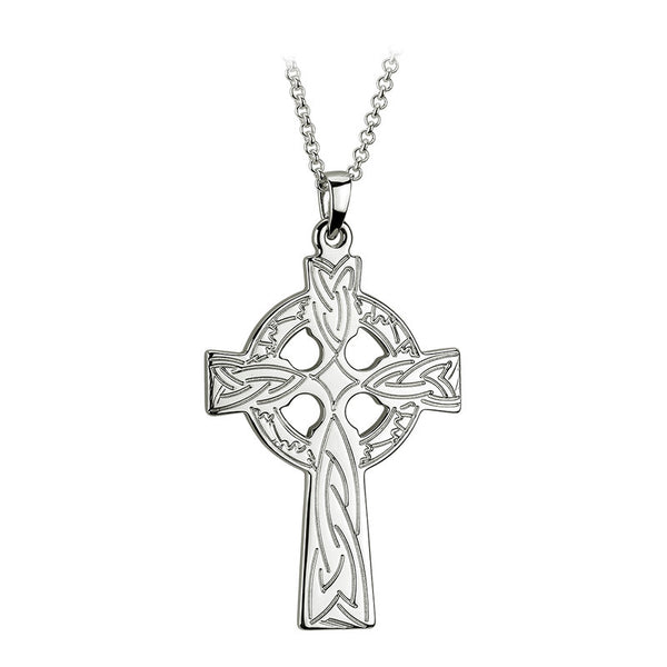 Large Sterling Silver Celtic Cross