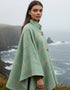 Jimmy Hourihan Irish Wool Cape - Green Herringbone Check