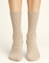 Chaussettes en cachemire de l'ouest de l'Irlande | Beige