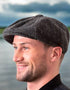 Gatsby Donegal Tweed Charcoal Flat Cap