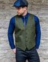 Mucros Tweed Waistcoat | Green