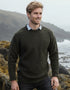 Men's Donegal Curl Neck Sweater | 100% Irish Wool