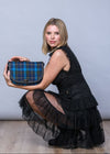 Mucros Erin Bag | Navy Blue Check