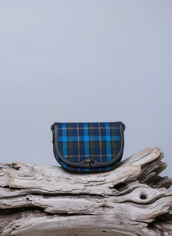 Mucros Erin Bag | Navy Blue Check