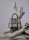 Mucros Jessica Bag | Mustard Blue Stripe