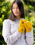 Erin Aran Strick-Handschuhe Hunter | Sonnenblume