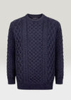 IrelandsEye Women's Aran Sweater | Navy