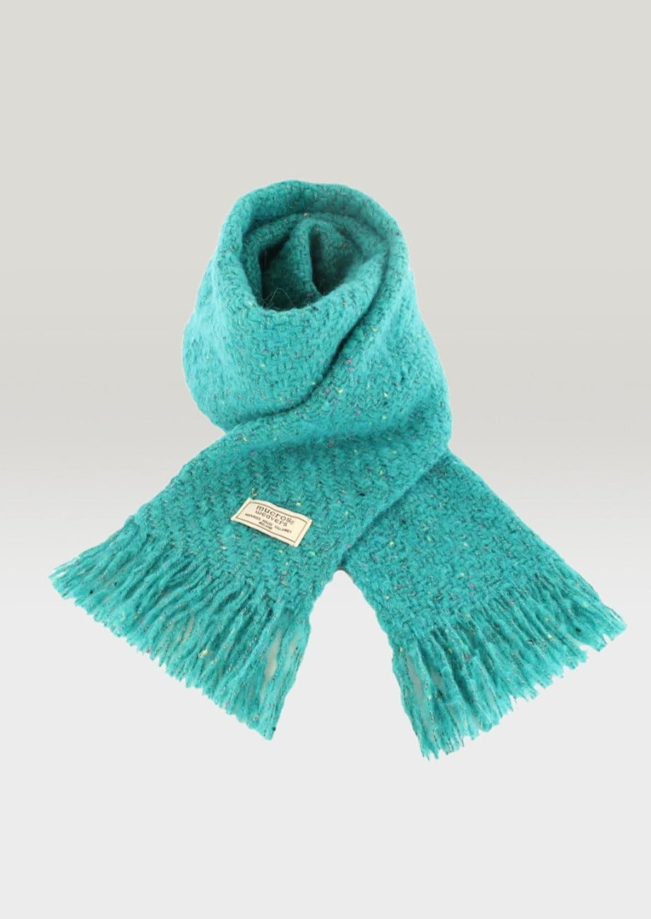Mucros Alpaca Kells Turquoise Scarf