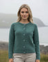 IrelandsEye Killiney Cardigan | Sea Green