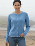 IrelandsEye Women's Killiney Cardigan | Pale Blue Wool-Cashmere Blend