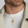 14K Gold Large Celtic Cross Charm 4.4 Grams