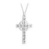 Silver History Of Ireland Large Cross Pendant