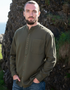Civilian Men's Grandfather Shirt | Army Green