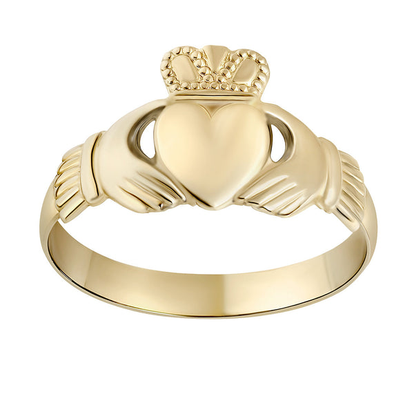 Lightweight Gold Claddagh Ring