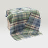 John Hanly Denim Green Camel Blanket