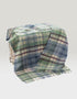 John Hanly Denim Green Camel Blanket