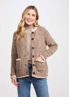 Donegal Ladies' Raglan Cardigan | Oatmeal Beige