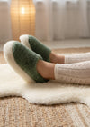 Sheep by the Sea Slippers | Green