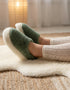 Wool Slippers | Green