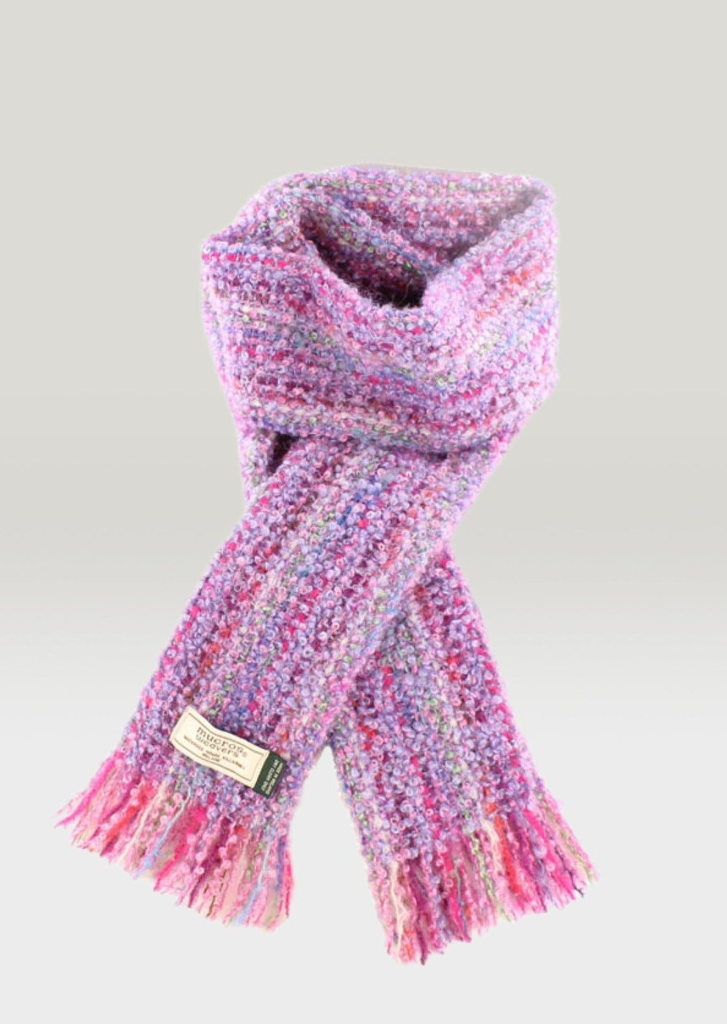 Mucros Purple Mix Mohair Scarf