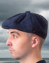 Gatsby Donegal Tweed Navy Flat Cap