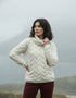 Irish Aran Cowl Neck Sweater | Chunky Cable Knit Merino Wool