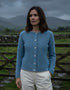 Gilet Killiney pour femme IrelandsEye | Bleu pâle, mélange laine-cachemire