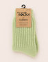 West of Ireland Cashmere Socks | Lime