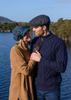 Ladies Mucros Newsboy | Navy Check
