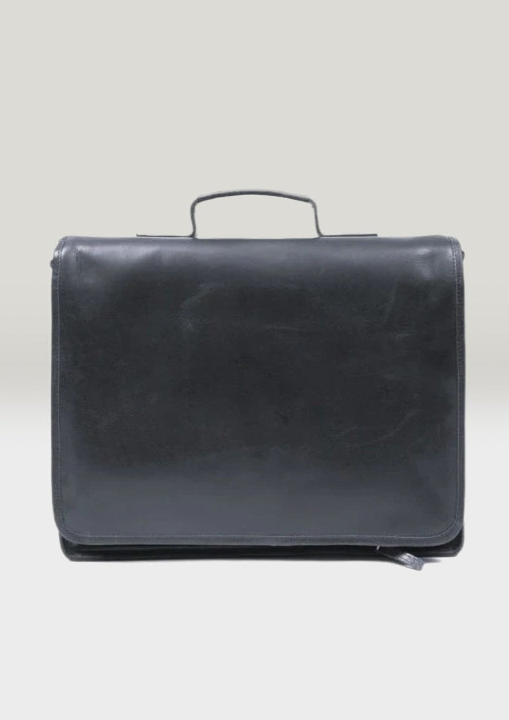 Luxury Irish Leather Satchel Bag - Black