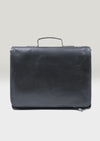 Luxury Irish Leather Satchel Bag - Black