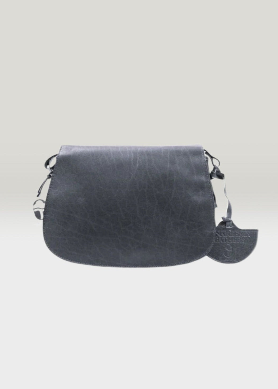 Luxury Irish Leather Saddle Bag - Black
