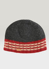 Erin Men's Rib Pullon Hat | Charcoal Red