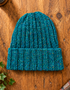 100% Donegal Wool Hill Walker beanie hat | Blue