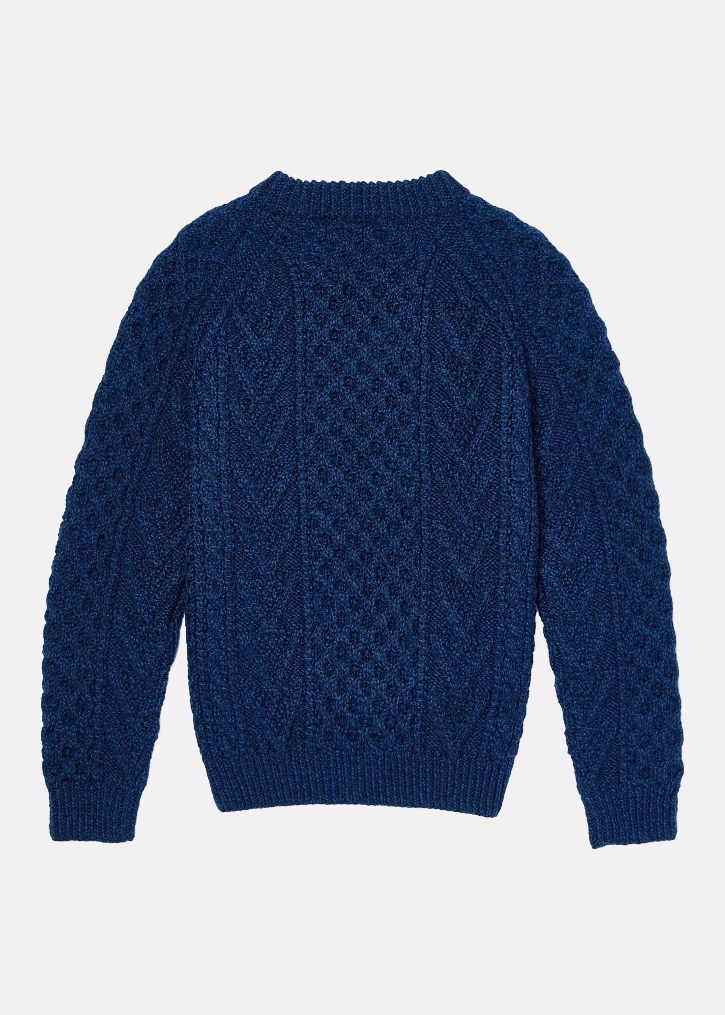 Aran Handknit Crew Neck Sweater | Atlantic