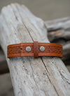 Lee River Brown Snap On Setanta Celtic Leather Belt