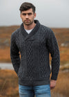 Aran Bunratty Shawl Collar Sweater | Charocal