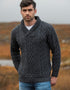 Aran Bunratty Shawl Collar Sweater | Charocal